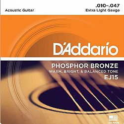 DADDARIO EJ15 PH.BRONZE ACOUSTIC GUITAR STRINGS 10-47
