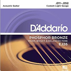 DADDARIO EJ26 PH.BRONZE ACOUSTIC GUITAR STRINGS 11-52