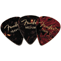 FENDER 351 CELLULOID EXTRA HEAVY PICK (10)