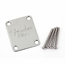 FENDER 4-BOLT AMERICAN SERIES ''FENDER CORONA'' BASS NECK PLATE