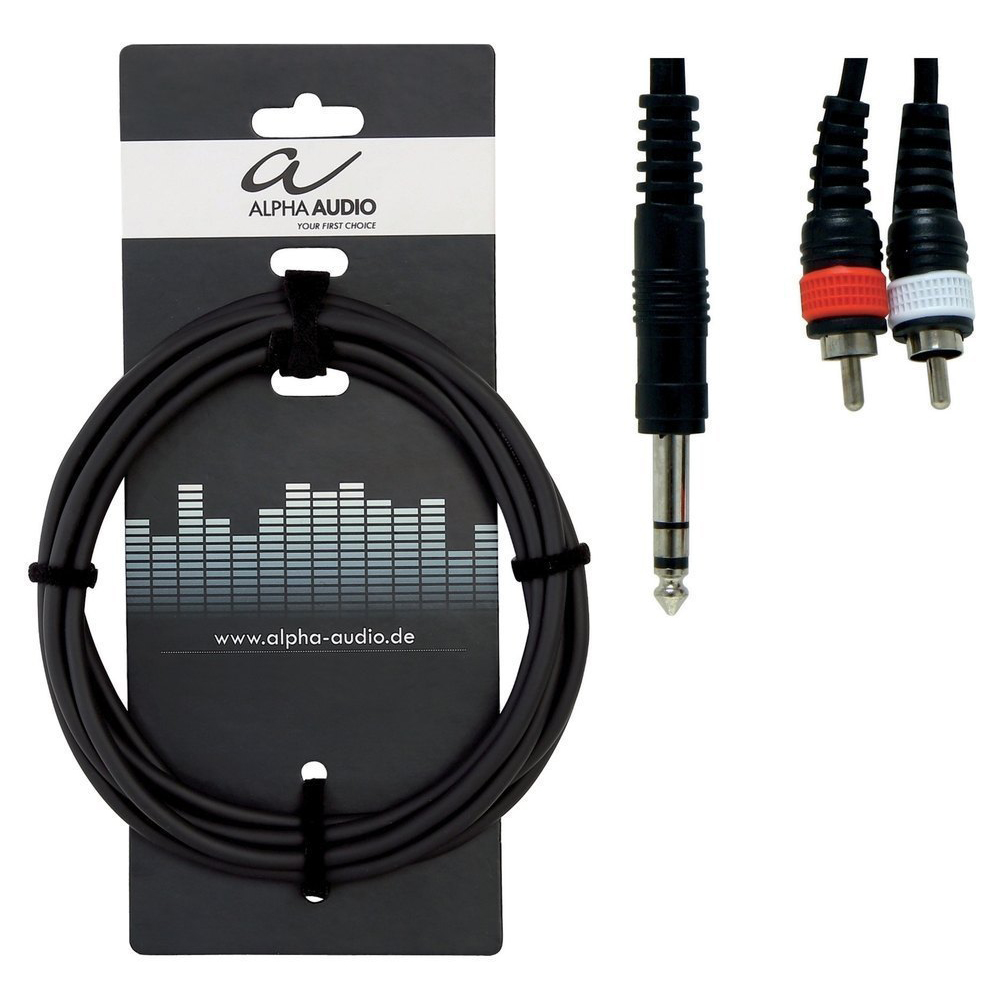 ALPHA AUDIO CABLE JACK - 2 RCA 3m