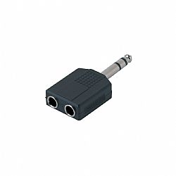 ALPHA AUDIO ADAPTER 2 JACK (F) - JACK STEREO (M)
