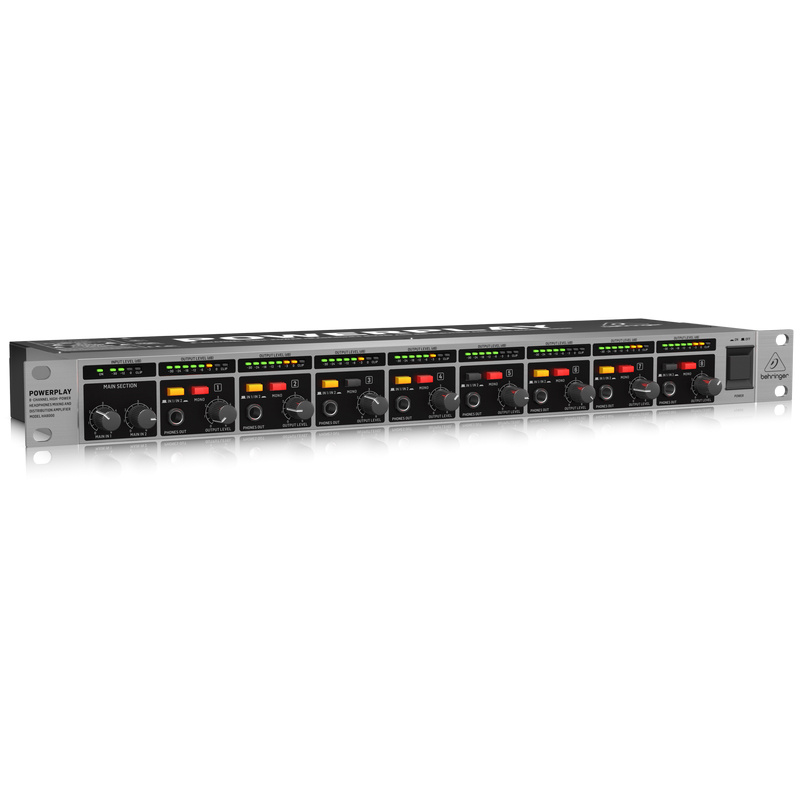 BEHRINGER HA8000 V2 8-ΚΑΝΑΛΟΣ ΕΝΙΣΧΥΤΗΣ ΓΙΑ ΑΚΟΥΣΤΙΚΑ