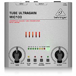 BEHRINGER MIC100 TUBE ULTRAGAIN ΠΡΟΕΝΙΣΧΥΤΗΣ/DI ΜΕ ΛΥΧΝΙΑ