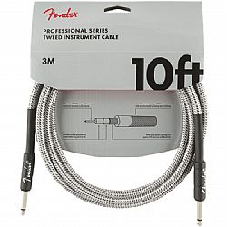 FENDER PRO INSTRUMENT CABLE WHITE TWEED 3m 