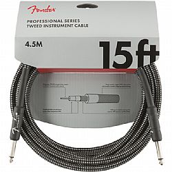 FENDER PRO INSTRUMENT CABLE GREY TWEED 4.5m 