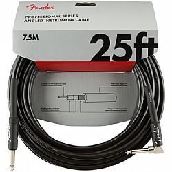 FENDER PRO INSTRUMENT CABLE BLK ANG 7.5m 