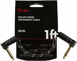 FENDER DELUXE PATCH CABLE BLK TWEED 0.30m 