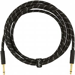 FENDER DELUXE INSTRUMENT CABLE BLK TWEED 3m 
