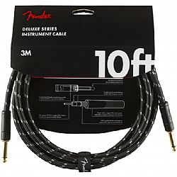 FENDER DELUXE INSTRUMENT CABLE BLK TWEED 3m 