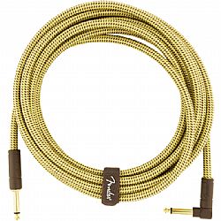 FENDER DELUXE INSTRUMENT CABLE TWEED ANG 3m 