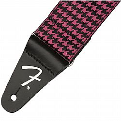 FENDER HOUNDSTOOTH JACQUARD ΖΩΝΗ ΚΙΘΑΡΑΣ ΡΟΖ