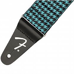 FENDER HOUNDSTOOTH JACQUARD STRAP TEAL 