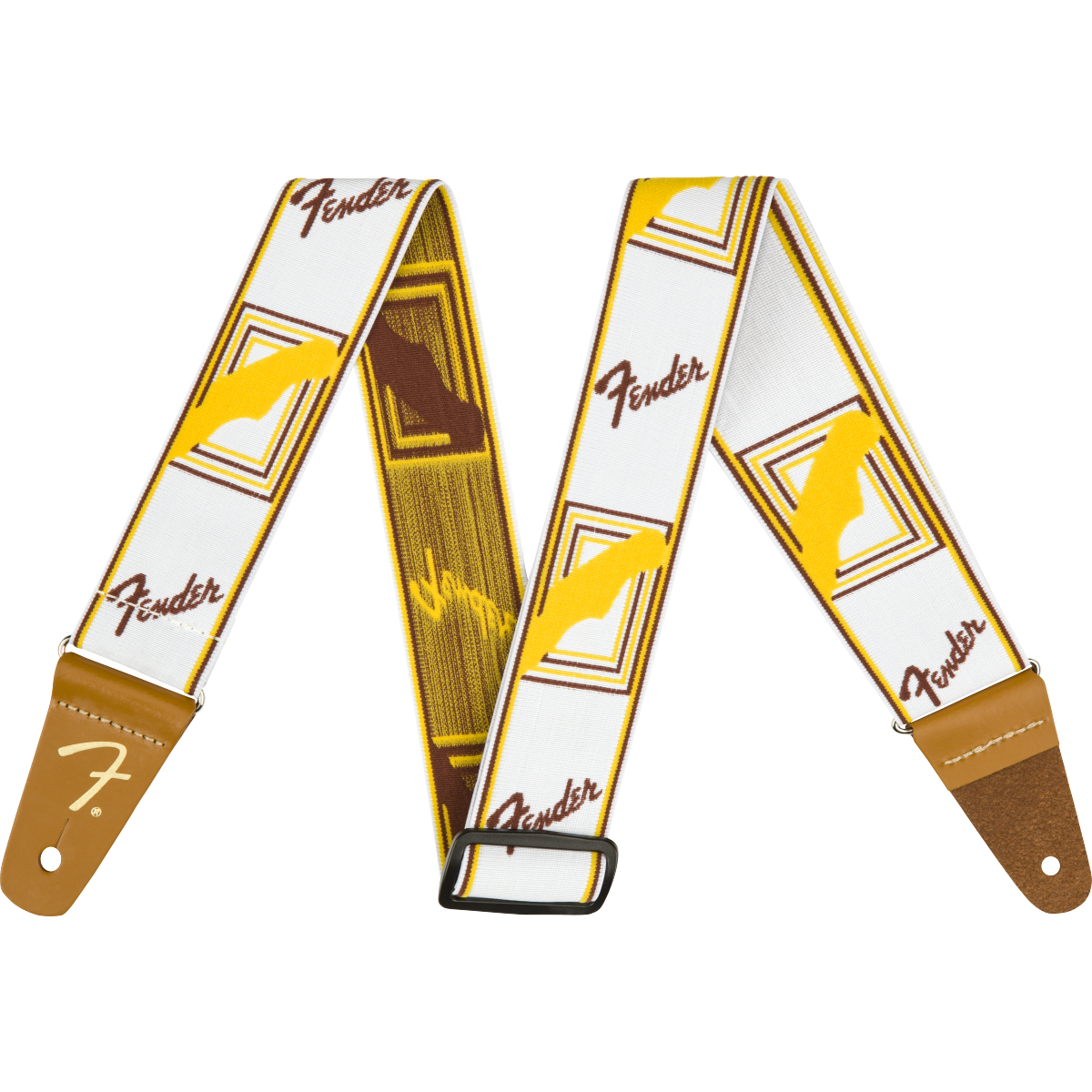 FENDER WEIGHLESS MONOGRAM STRAP W/B/Y