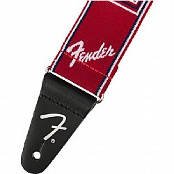 FENDER WEIGHLESS MONOGRAM STRAP R/W/B