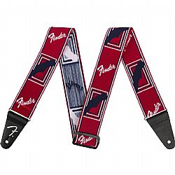 FENDER WEIGHLESS MONOGRAM STRAP R/W/B