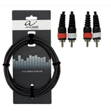 ΚΑΛΩΔΙΟ ALPHA AUDIO 2RCA ΑΡΣ - 2RCA ΑΡΣ 1.5m