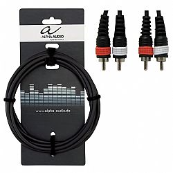 ΚΑΛΩΔΙΟ ALPHA AUDIO 2RCA ΑΡΣ - 2RCA ΑΡΣ 3m