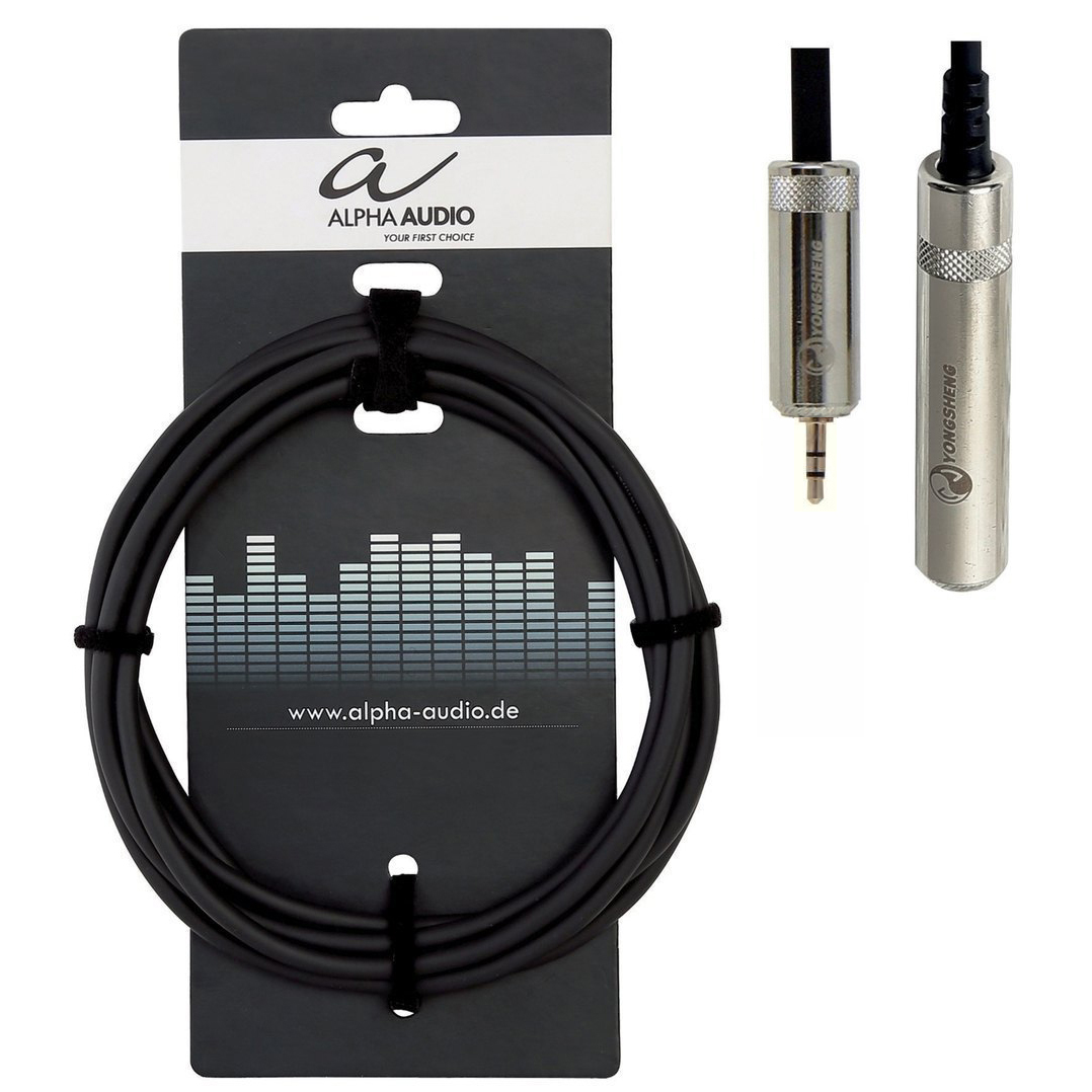 ΚΑΛΩΔΙΟ ALPHA AUDIO ΚΑΡΦΙ ΑΡΣ MINI STEREO - ΚΑΡΦΙ MINI ΘΗΛ STEREO 3m