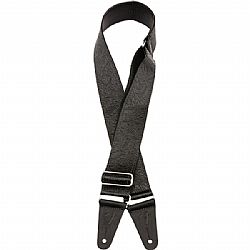 FENDER TOOLED LEATHER GUITAR STRAP 2'' BLACK