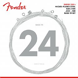 FENDER 250 6-STRING BASS STRINGS 24-100