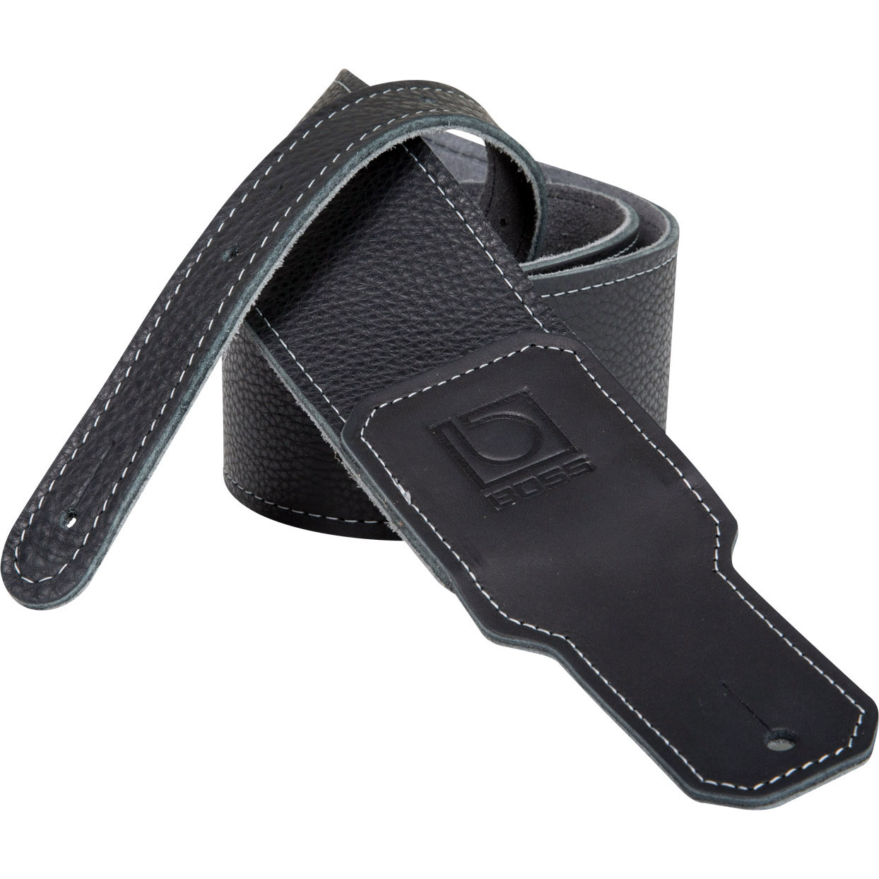 BOSS BSL-30-BLK 3'' PREMIUM LEATHER INSTRUMENT STRAP