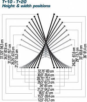QUIKLOK T-20 KEYBOARD STAND DOUBLE BRACE