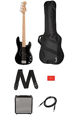 Fender SQUIER AFFINITY P-BASS PJ MN PACK BK w/BAG