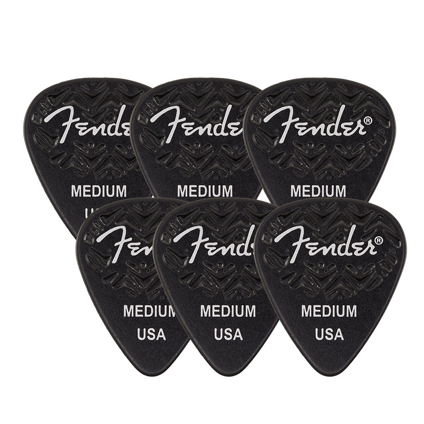 FENDER WAVELENGTH 351 MED BLK PICKS (6)