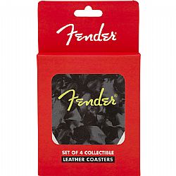 FENDER PICK SHAPE LOGO COASTERS (4)