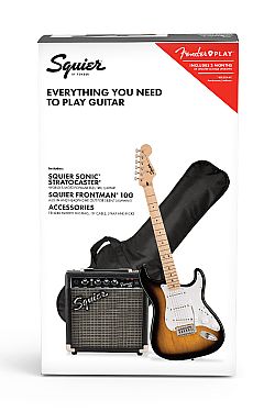 ΠΑΚΕΤΟ ΗΛ/ΚΗΣ Fender SQUIER SONIC STRAT BSB ME FRONTMAN 10G