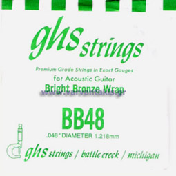 GHS BRIGHT BRONZE BB48 SINGLE STRING