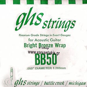 GHS BRIGHT BRONZE BB50 SINGLE STRING 