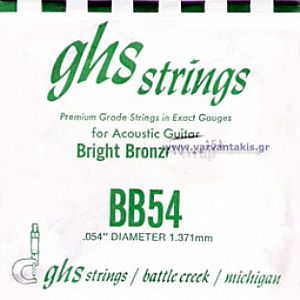 GHS BRIGHT BRONZE BB54 SINGLE STRING 