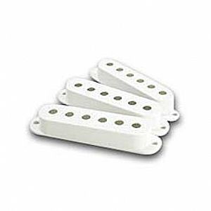 FENDER STRAT PICKUP COVERS WHITE 