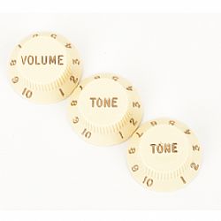 FENDER STRAT KNOBS AGED WHITE