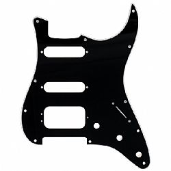 FENDER BLACK STRAT HSS PICKGUARD 