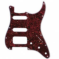 FENDER STRAT PICKGUARD HSS TORTOISE SHELL