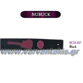 STEPH NUBUCK BLACK LEATHER STRAP