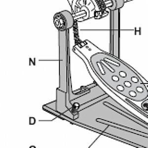 PEARL LT-636 FOR P-122TW PEDAL