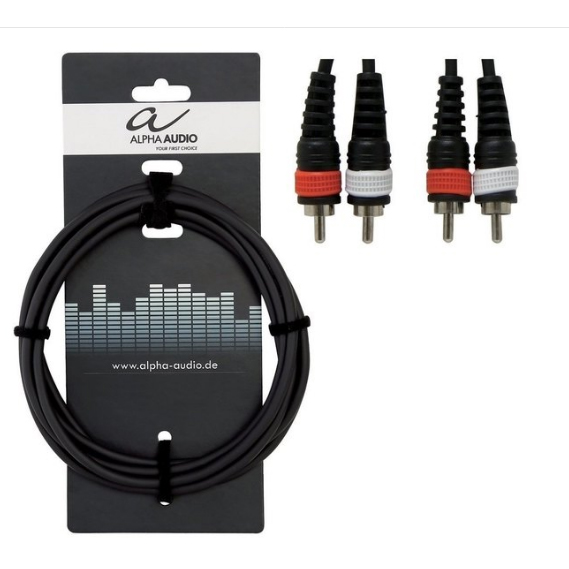ALPHA AUDIO CABLE 2 RCA - 2 RCA 1.5m