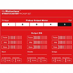FENDER HOT NOISELESS STRAT PICKUPS SET