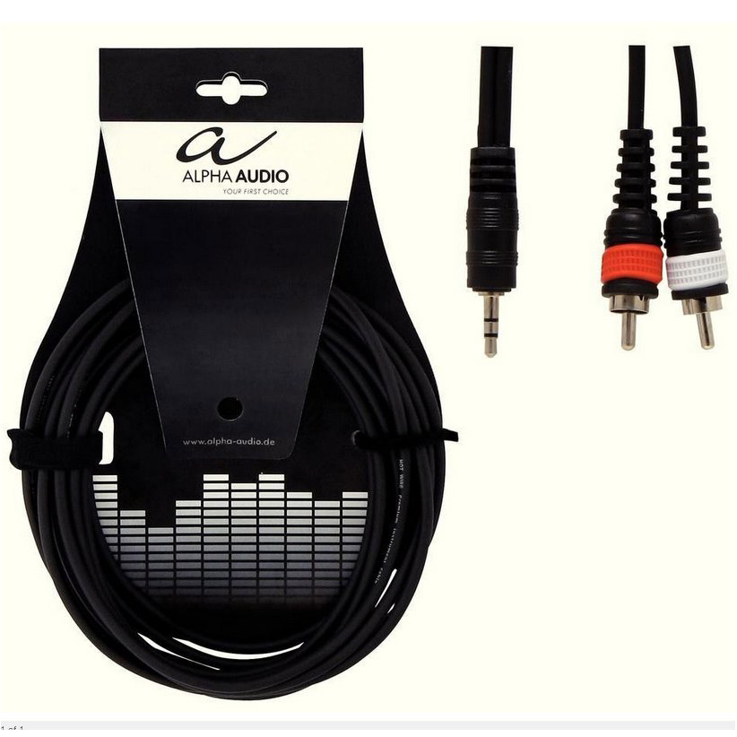 ALPHA AUDIO CABLE MINI JACK - 2 RCA 3m