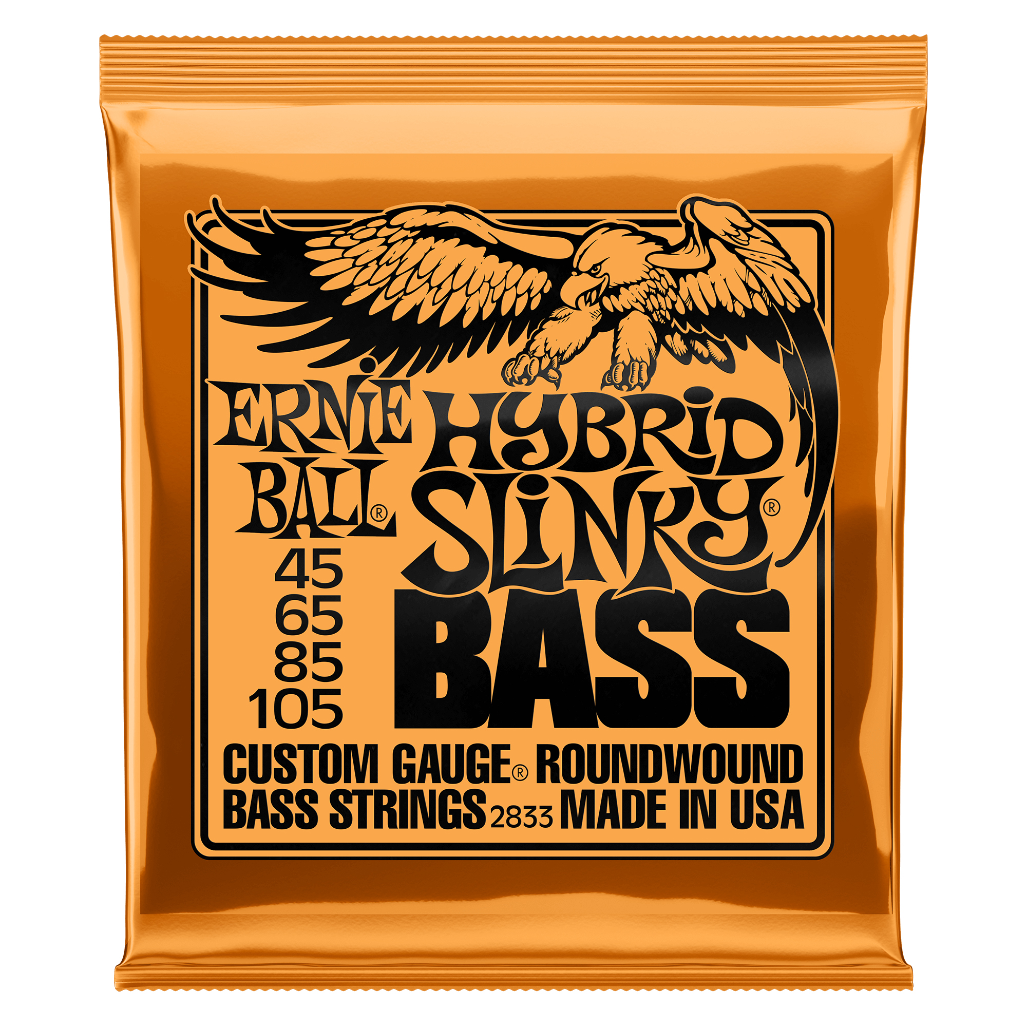 ERNIE BALL 2833 SUPER SLINKY BASS STRINGS 45-105