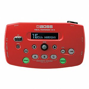 BOSS VE-5 VOCAL PERFORMER RED