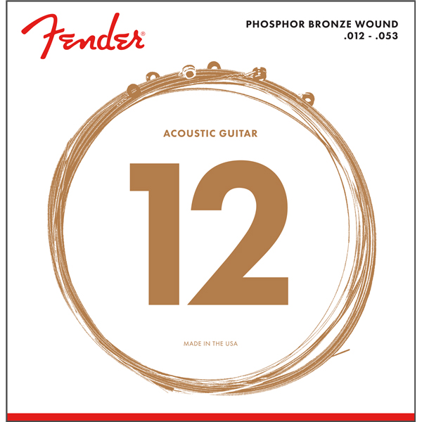 FENDER 60L PH.BRONZE ACOUSTIC GUITAR STRINGS 12-53