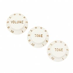 FENDER STRAT KNOBS PARCHMENT 