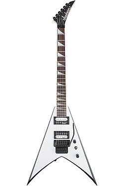 JACKSON JS32 KING V WHITE w/BLK BEVELS