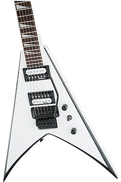 JACKSON JS32 KING V WHITE w/BLK BEVELS