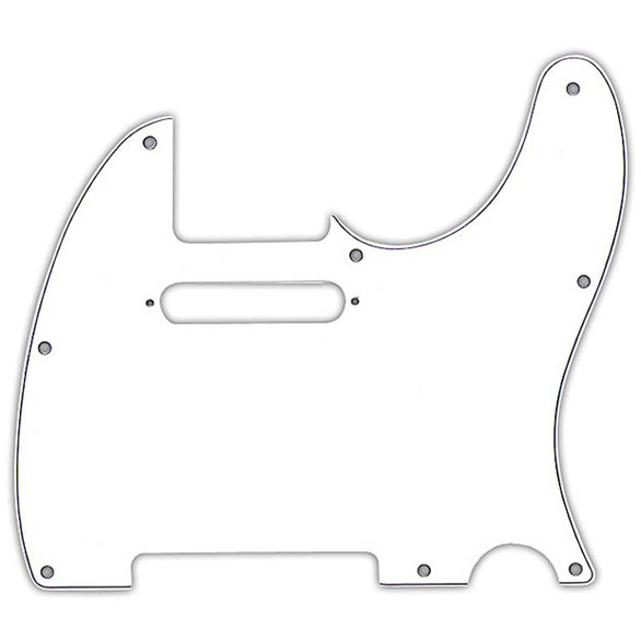 FENDER TELE PICKGUARD WHITE